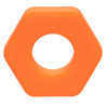 alpha ring by Calextotics Cockring Alpha Orange 20mm